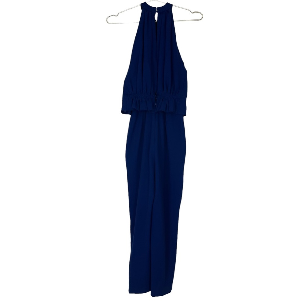 Emilia Wickstead Navy Halter Neck Jumpsuit - Picture 6 of 15